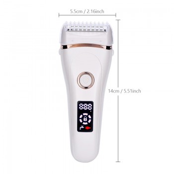 Women Painless Electric Epilator Beard Hair Removal Women's Shaving Machines Portable Female Hair Trimmer LCD
